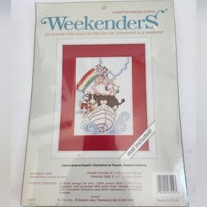 Weekenders Colorful Ark Cross Stitch Kit New Old Stock